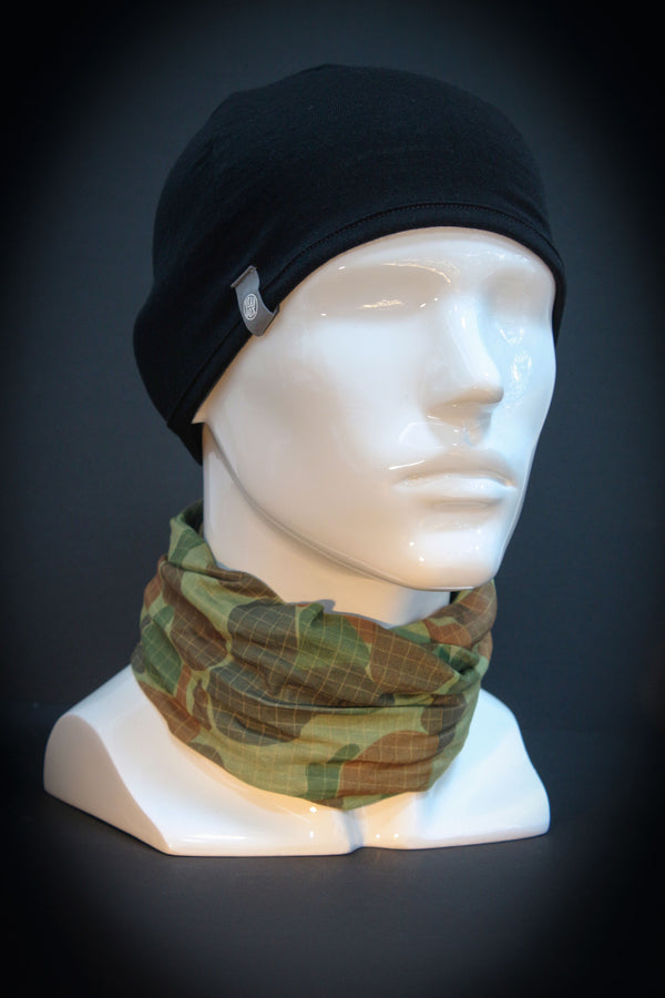 100% Aust Merino/Poly Reversible Pocket Beanie - Auscam